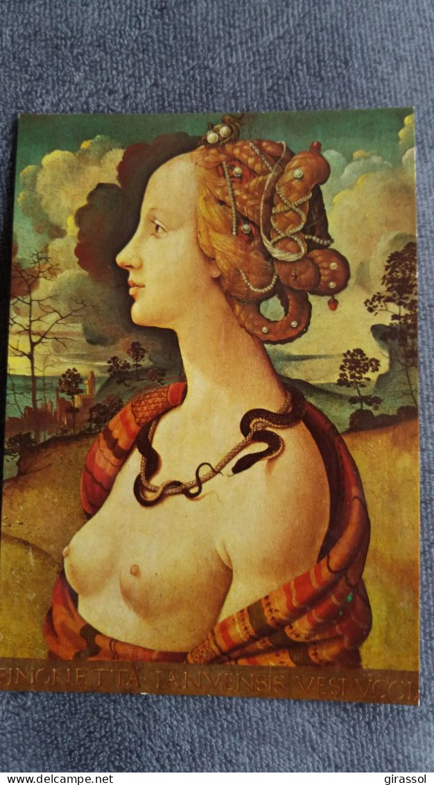 CPM ART TABLEAU SIMONETTA VESPUCI PIERO DI COSIMO MUSEE CONDE CHANTILLY OISE SEINS NUS FEMME - Paintings