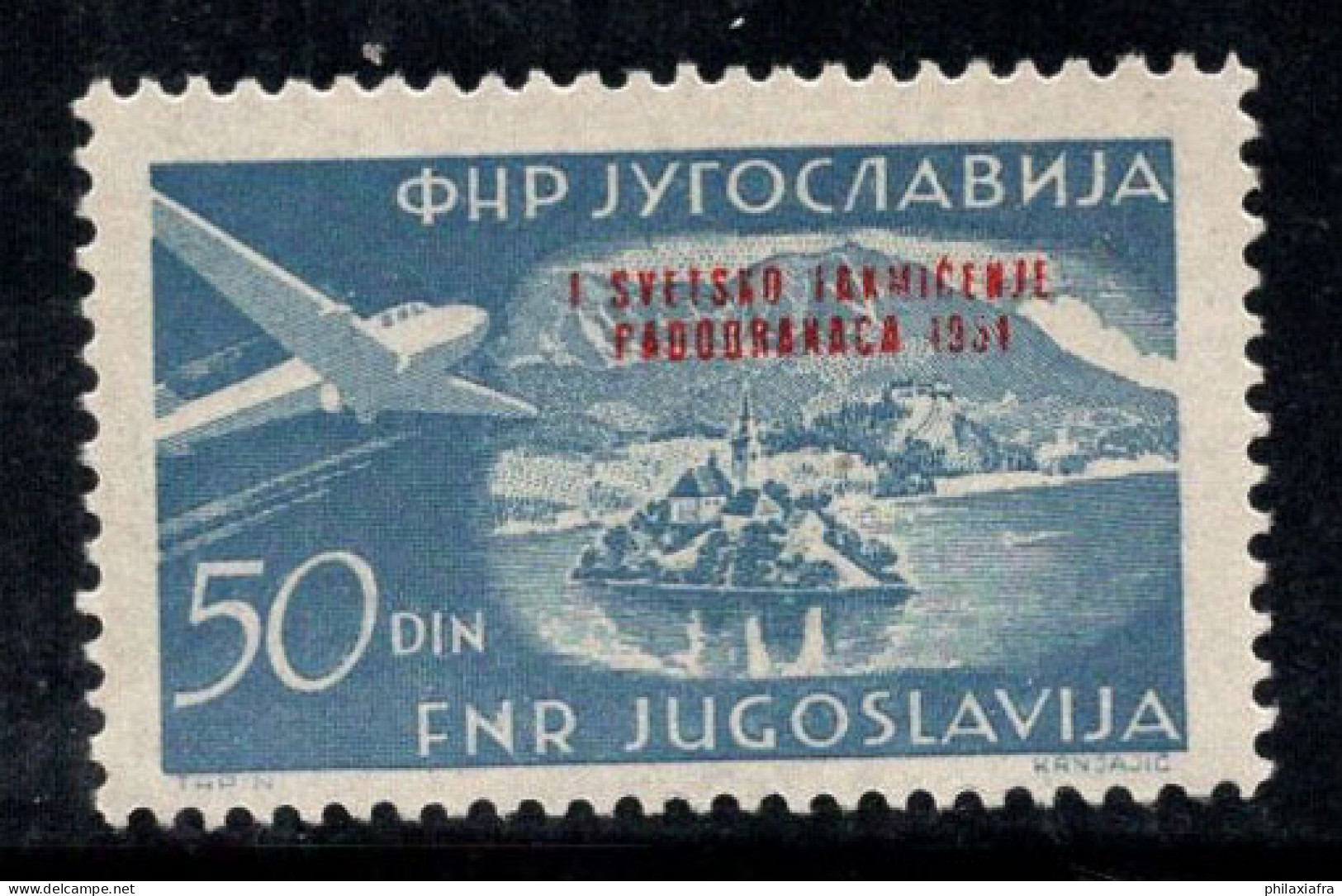 Yougoslavie 1951 Mi. 667 Neuf ** 100% Poste Aérienne Avion, 50 D - Airmail