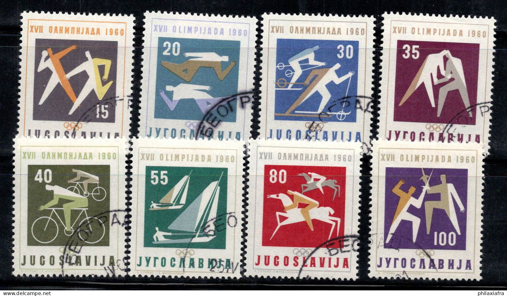 Yougoslavie 1960 Mi. 909-916 Oblitéré 100% Jeux Olympiques - Used Stamps