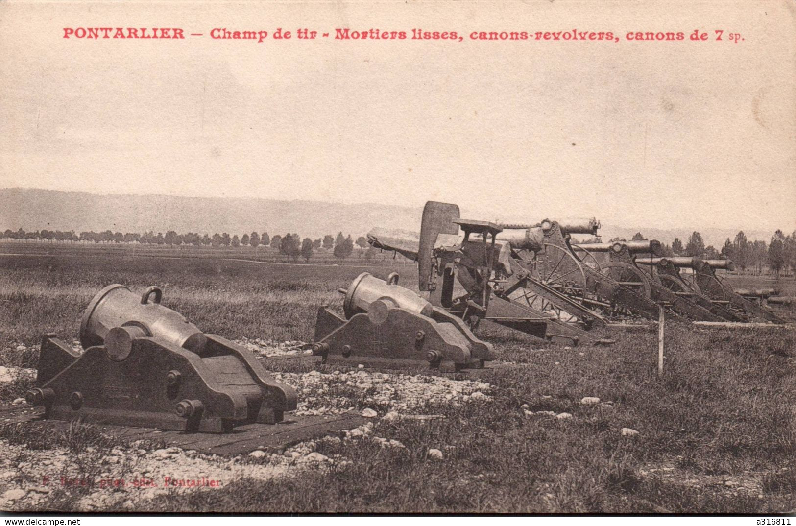 Pontarlier Champ De Tir - Guerre 1914-18