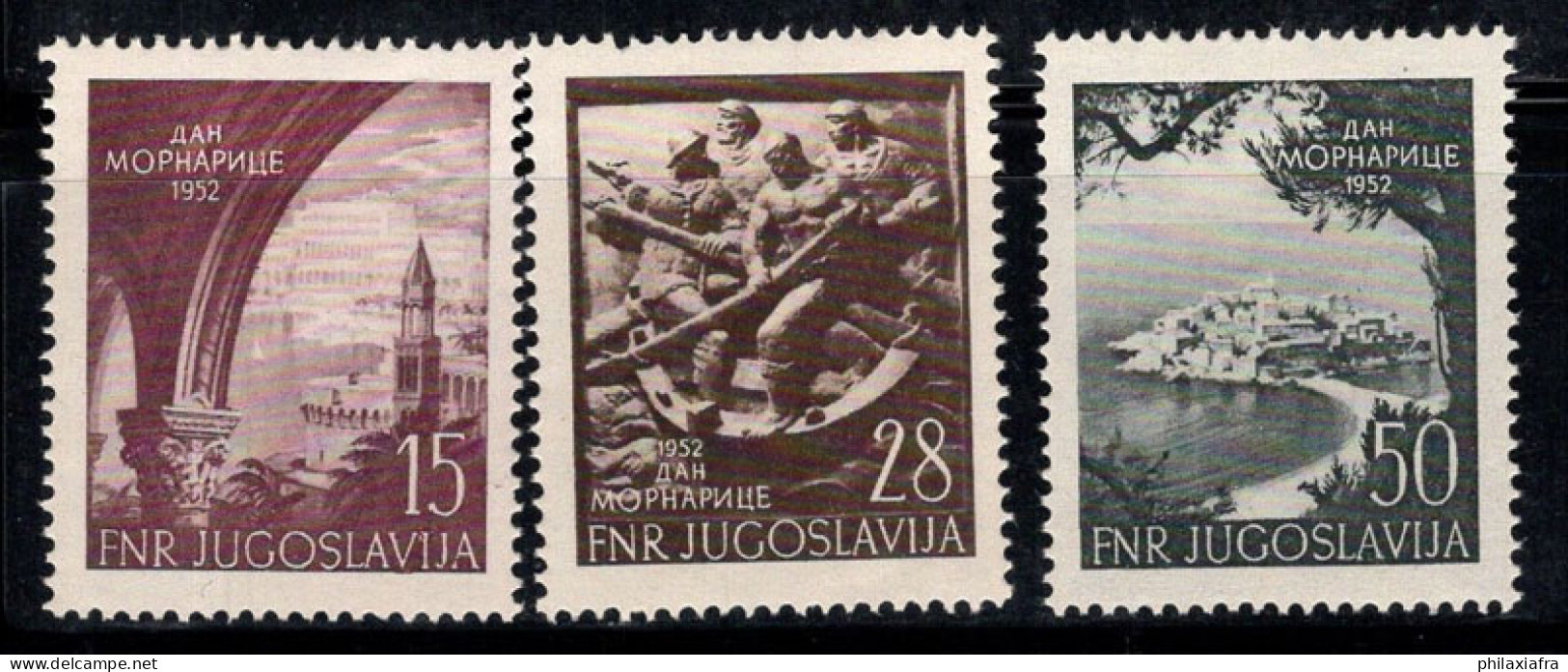 Yougoslavie 1952 Mi. 704-706 Neuf * MH 100% Marine - Unused Stamps