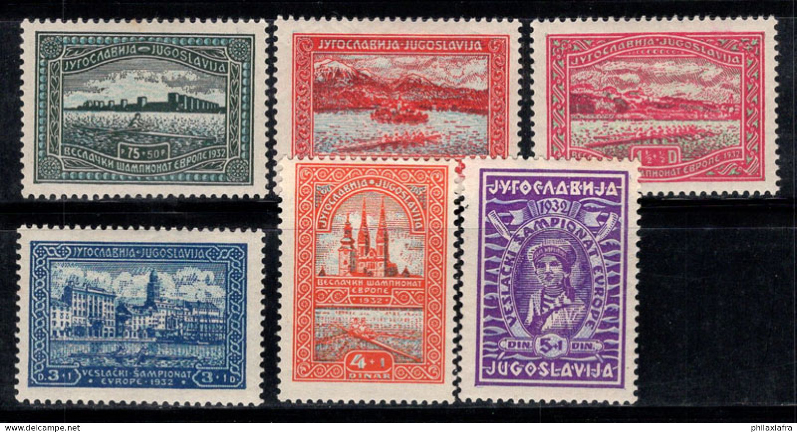 Yougoslavie 1932 Mi. 243-248 Neuf * MH 80% Paysages, Belgrade - Unused Stamps