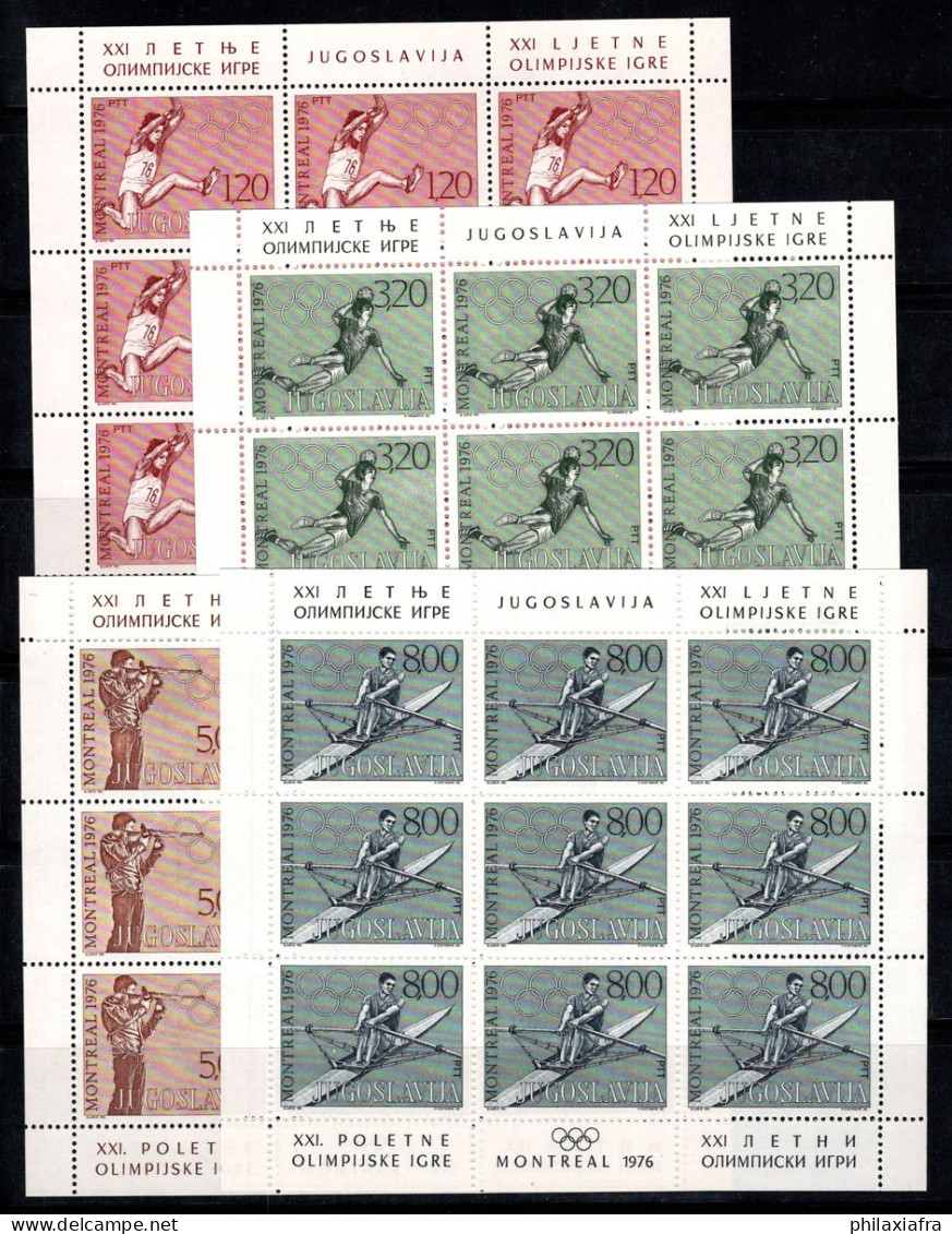 Yougoslavie 1976 Mi. 1656-1659 Mini Feuille 100% Sans Gomme Jeux Olympiques - Blokken & Velletjes