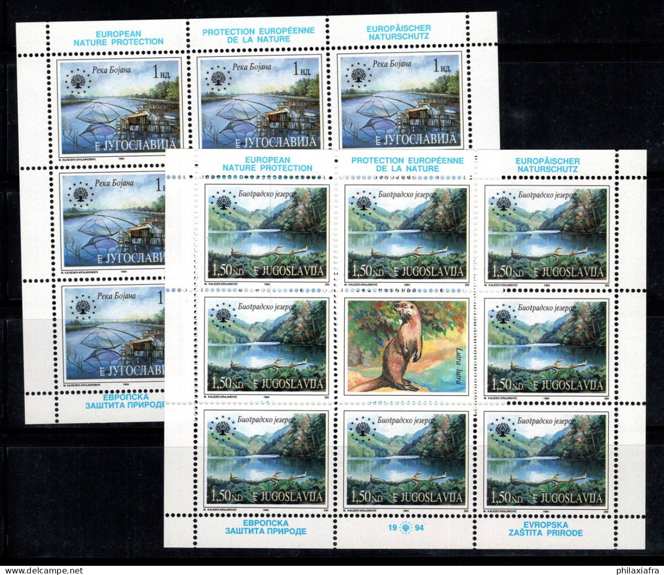 Yougoslavie 1994 Mi. 2676-2677 Mini Feuille 100% Neuf ** Europe, Nature - Blocks & Sheetlets