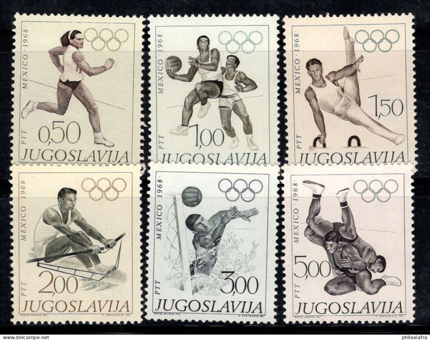 Yougoslavie 1968 Mi. 1290-1295 Neuf ** 100% Jeux Olympiques - Nuovi