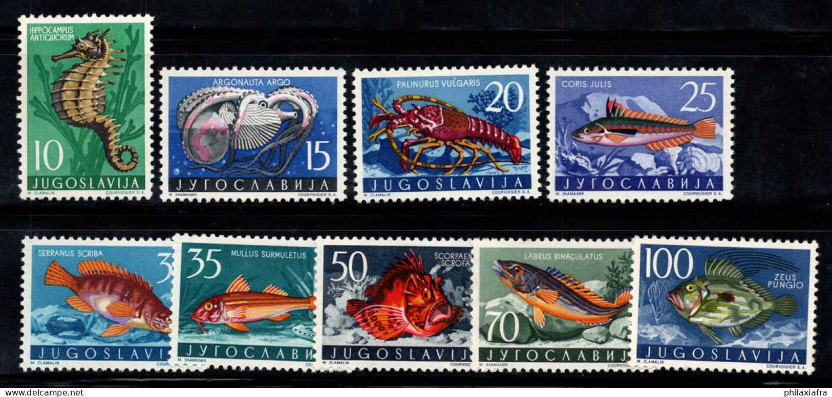 Yougoslavie 1956 Mi. 795-803 Neuf ** 100% Poissons, Faune Marine - Unused Stamps