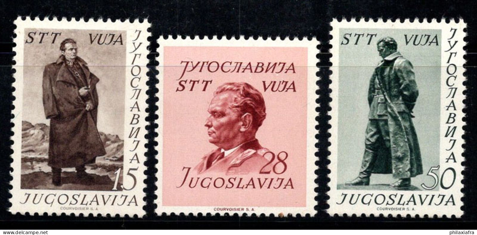 Yougoslavie 1952 Mi. 693-695 Neuf ** 100% Broz Tito, Célébrités - Unused Stamps