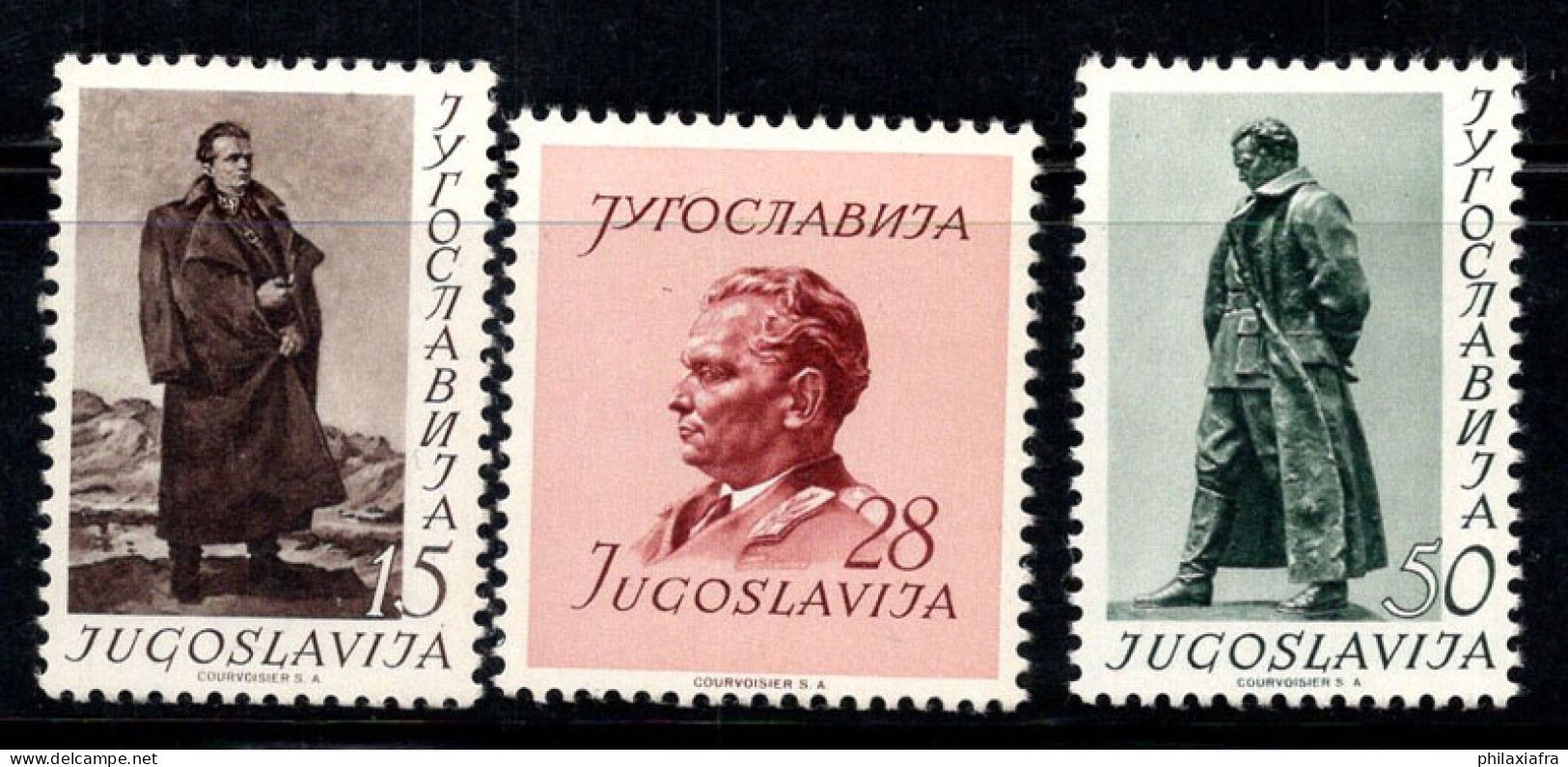 Yougoslavie 1952 Mi. 693-695 Neuf ** 80% Broz Tito - Ongebruikt