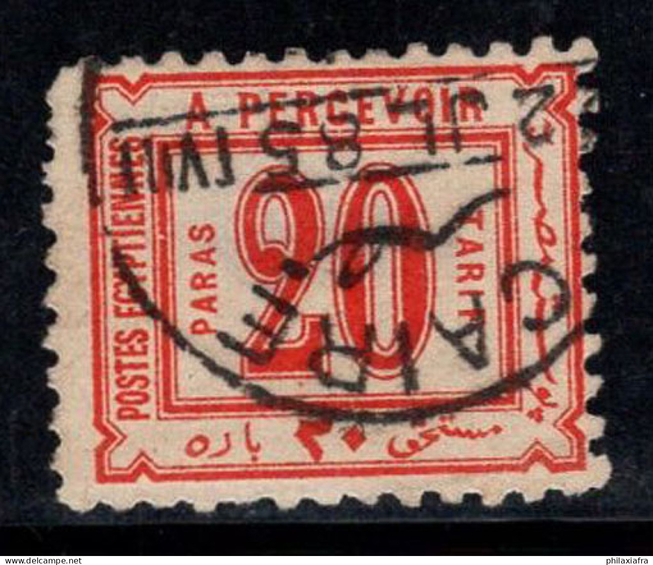 Égypte 1884 Mi. 2 Oblitéré 20% Timbre-taxe 20 Pa - 1866-1914 Khedivato Di Egitto