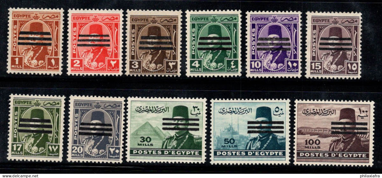 Égypte 1944-48 Neuf ** 100% Surimprimé - Unused Stamps