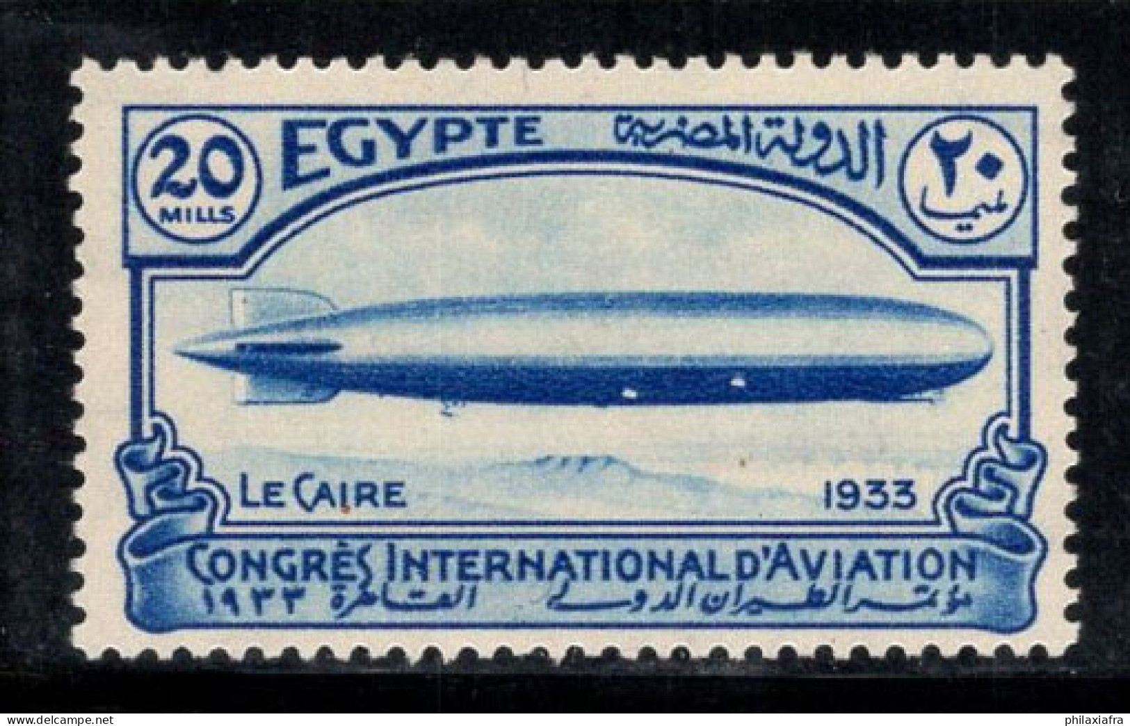 Égypte 1933 Mi. 190 Neuf ** 100% Congrès International De L'aviation, 20 M - Nuovi