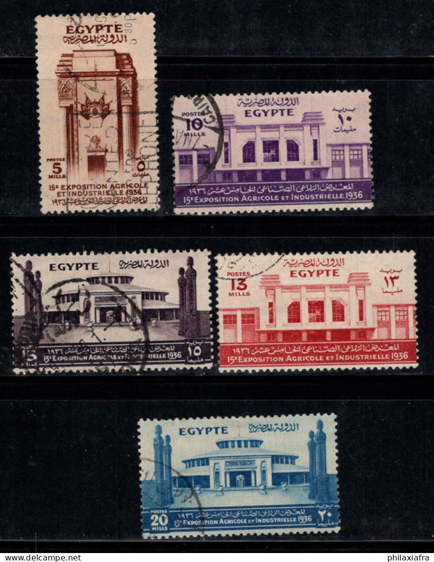 Égypte 1936 Mi. 208-212 Oblitéré 100% Exposition Industrielle - Oblitérés