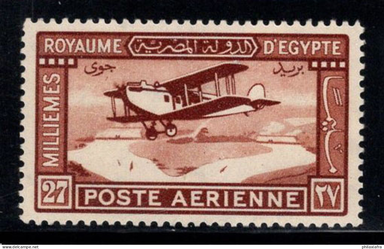 Égypte 1929 Mi. 152 Neuf * MH 100% Poste Aérienne 27 M, AVION - Luftpost