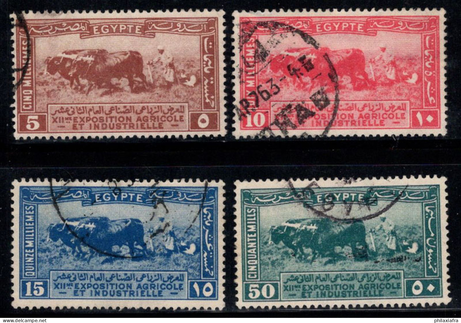 Égypte 1926 Mi. 97-100 Oblitéré 100% Agriculture - Used Stamps