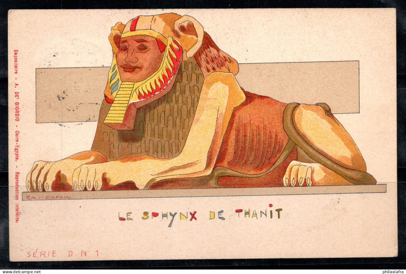 Égypte 1903 Carte Postale 100% UPU, Berlin, Sphinx Oblitéré - Otros & Sin Clasificación