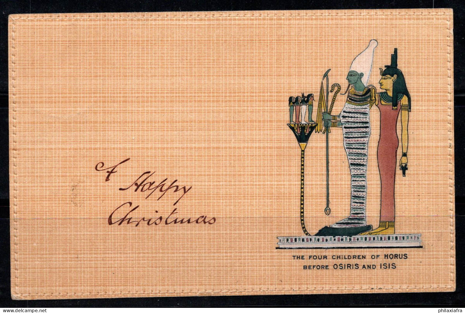 Égypte 1923 Carte Postale 100% Allemagne, UPU, Noël Oblitéré - Sonstige & Ohne Zuordnung