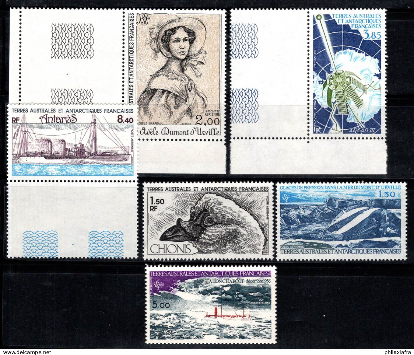 Territoire Antarctique Français TAAF 1981 Mi. 160,162-66 Neuf ** 100% Poste Aérienne Adele D.d'Urville,Satellite,Oiseau - Nuevos