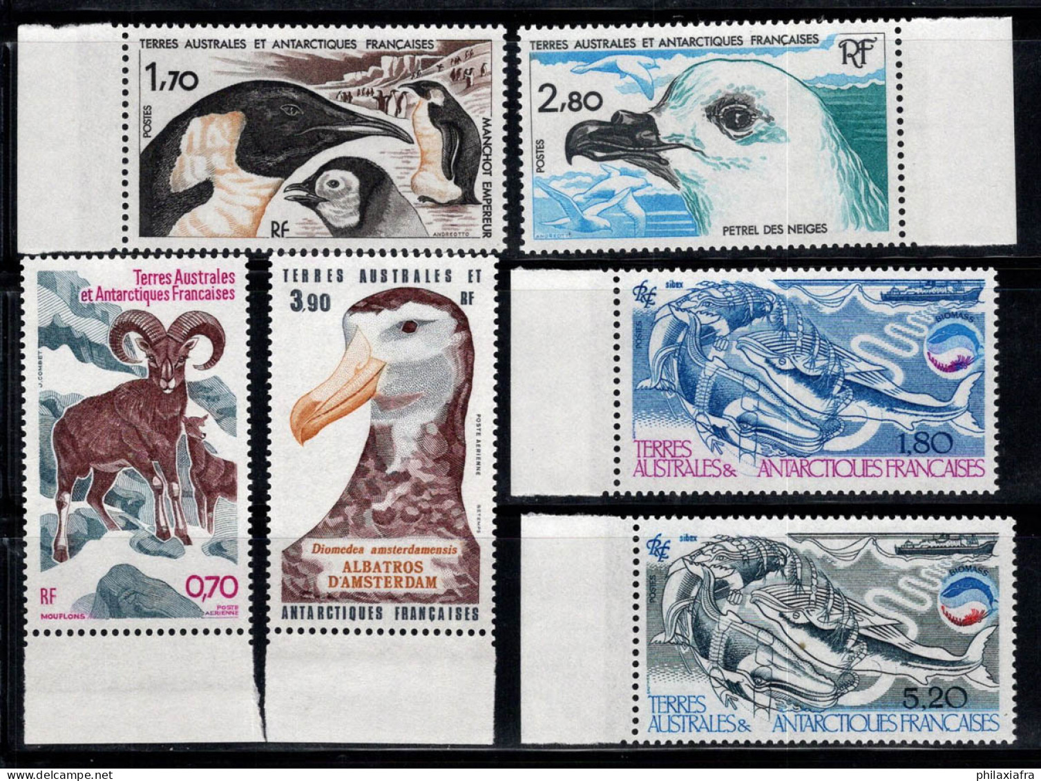 Territoire Antarctique Français TAAF 1985 Mi. 196-201 Neuf ** 100% Animaux,Biomasse - Unused Stamps