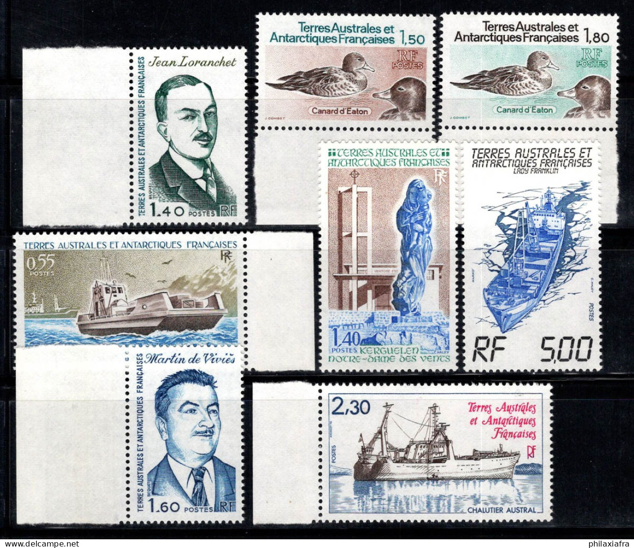 Territoire Antarctique Français TAAF 1981-83 Neuf ** 100% Personnalité, Animal, Navire De Ravitaillement - Unused Stamps