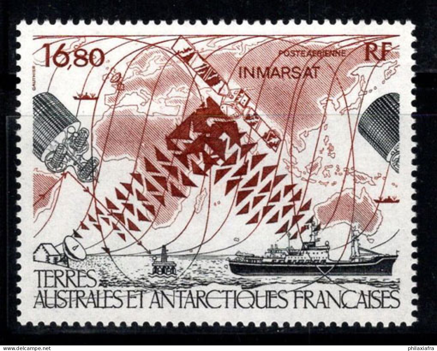 Territoire Antarctique Français TAAF 1987 Mi. 230 Neuf ** 100% Poste Aérienne 16.80 (Fr),Satellite,Navire - Unused Stamps