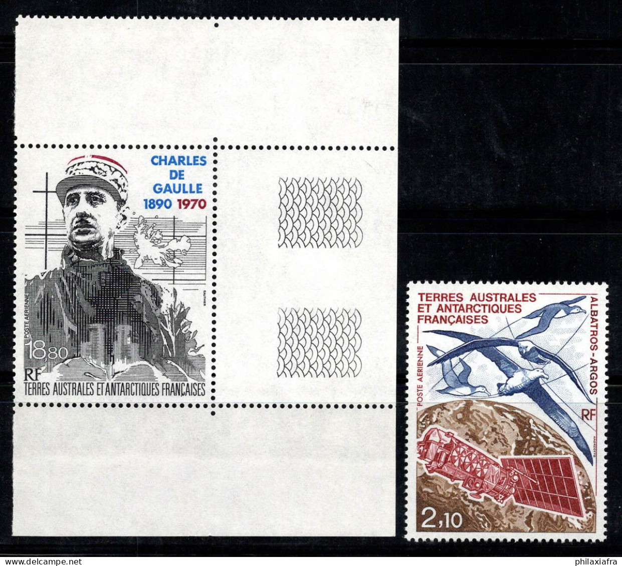 Territoire Antarctique Français TAAF 1991 Mi. 281-82 Neuf ** 100% Poste Aérienne C.de Gaulle, Albatros - Unused Stamps