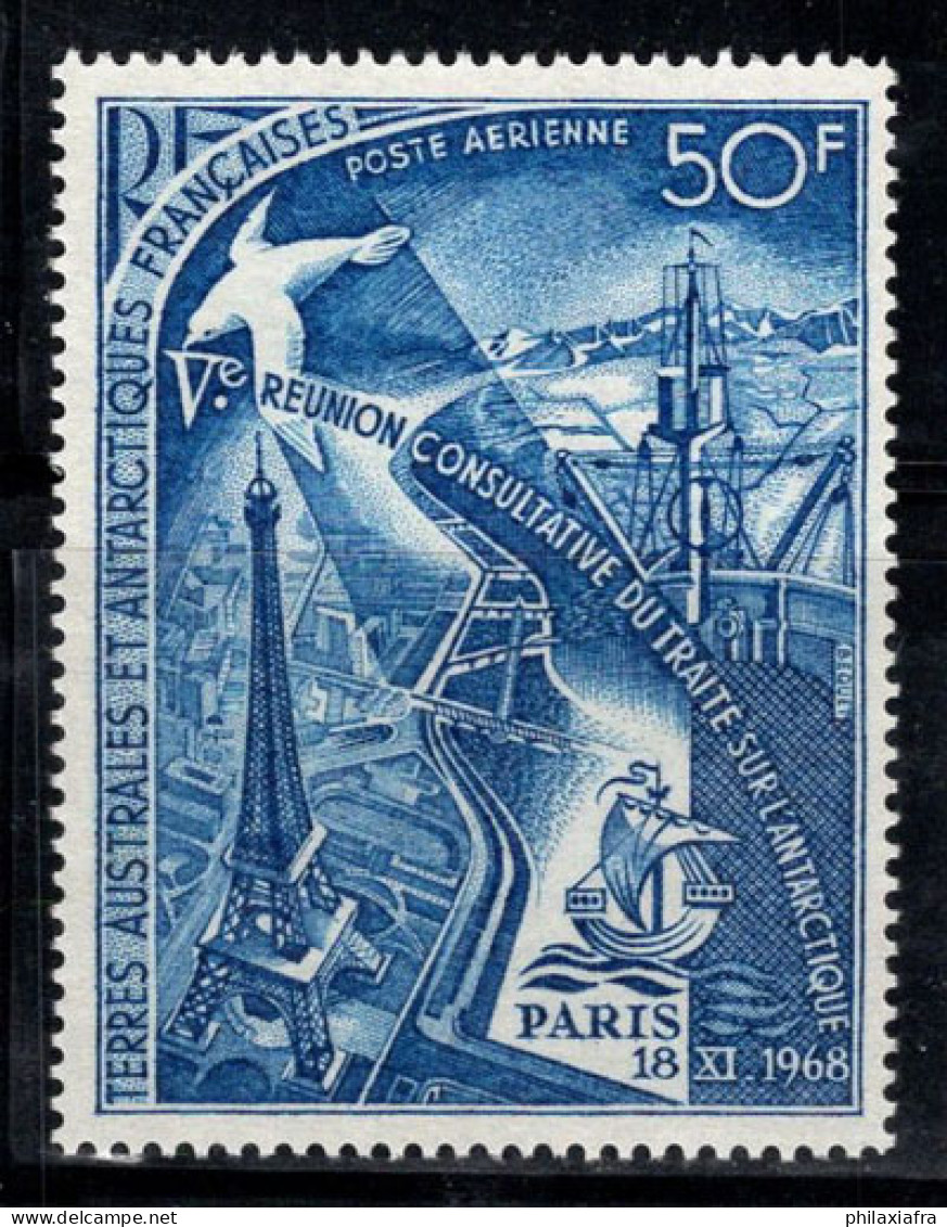 Territoire Antarctique Français TAAF 1969 Mi. 49 Neuf ** 100% Poste Aérienne 50 Fr,Tour Eiffel,Albatros,Navire - Nuovi