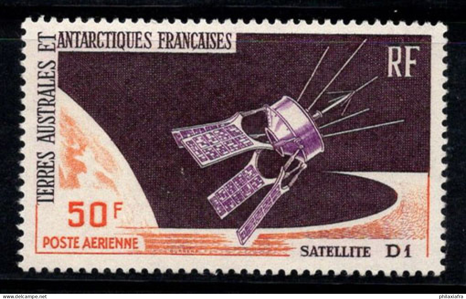 Territoire Antarctique Français TAAF 1966 Mi. 35 Neuf ** 100% Poste Aérienne 50 Fr, Satellite D1 - Unused Stamps