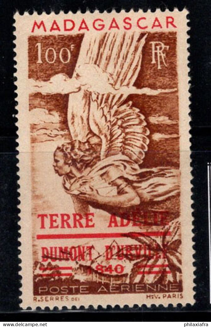 Madagascar 1948 Mi. 417 Neuf * MH 100% Poste Aérienne Surimprimé 100 Fr, Terre Adélie - Madagaskar (1960-...)