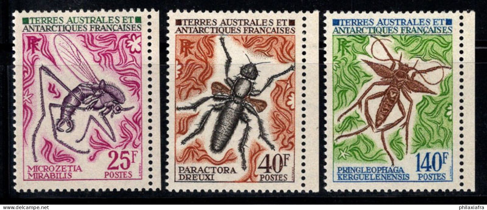 Territoire Antarctique Français TAAF 1972 Mi. 71-73 Neuf ** 100% Insectes - Unused Stamps