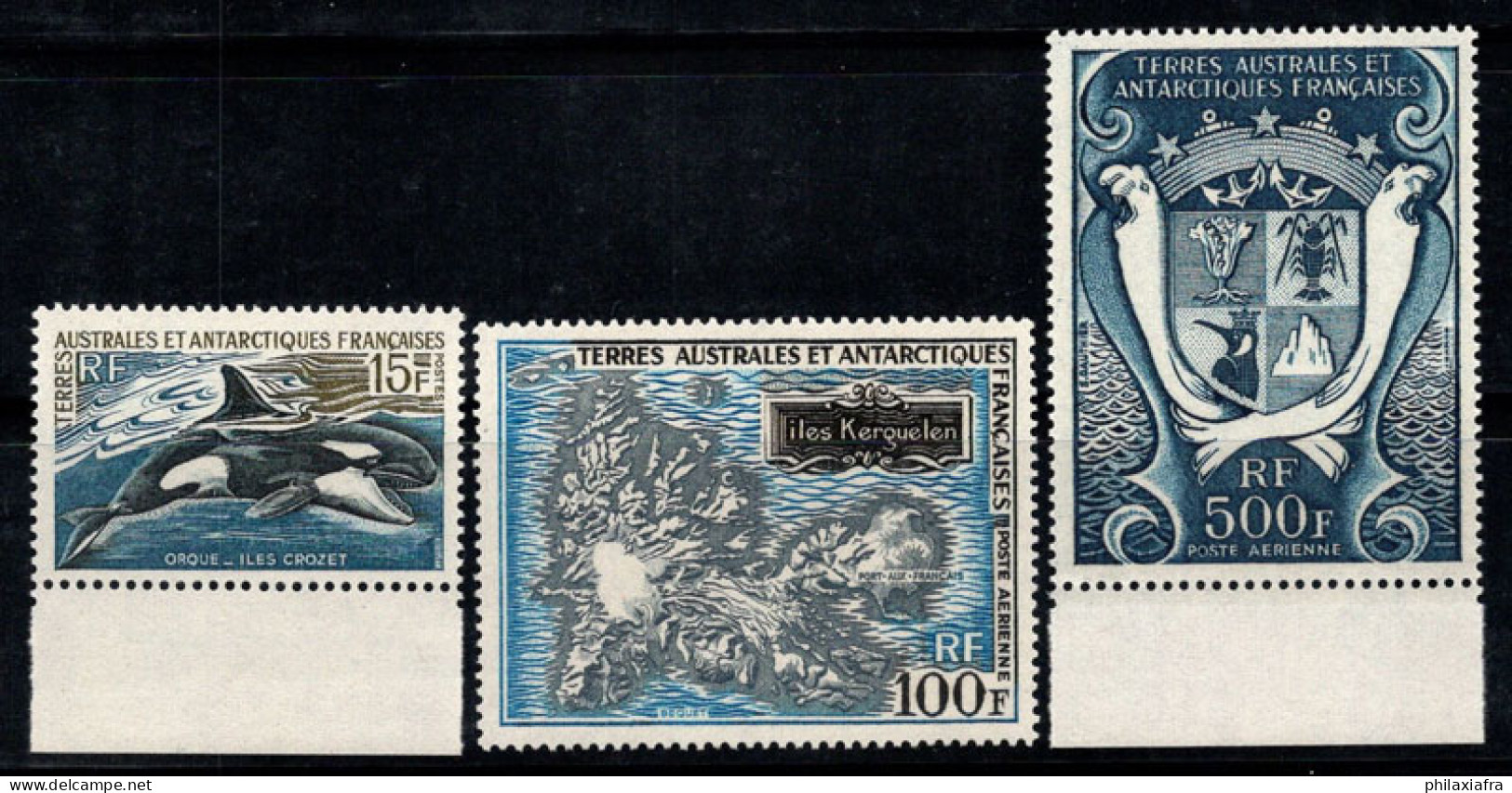 Territoire Antarctique Français TAAF 1969 Mi. 52-54 Neuf ** 100% Assassin Orque,Kerguelen,Armoiries - Neufs