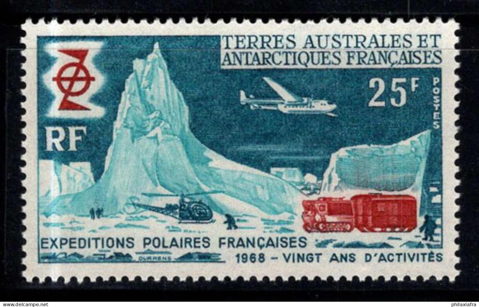 Territoire Antarctique Français TAAF 1969 Mi. 50 Neuf ** 100% 25 Fr, Recherche En Antarctique - Unused Stamps