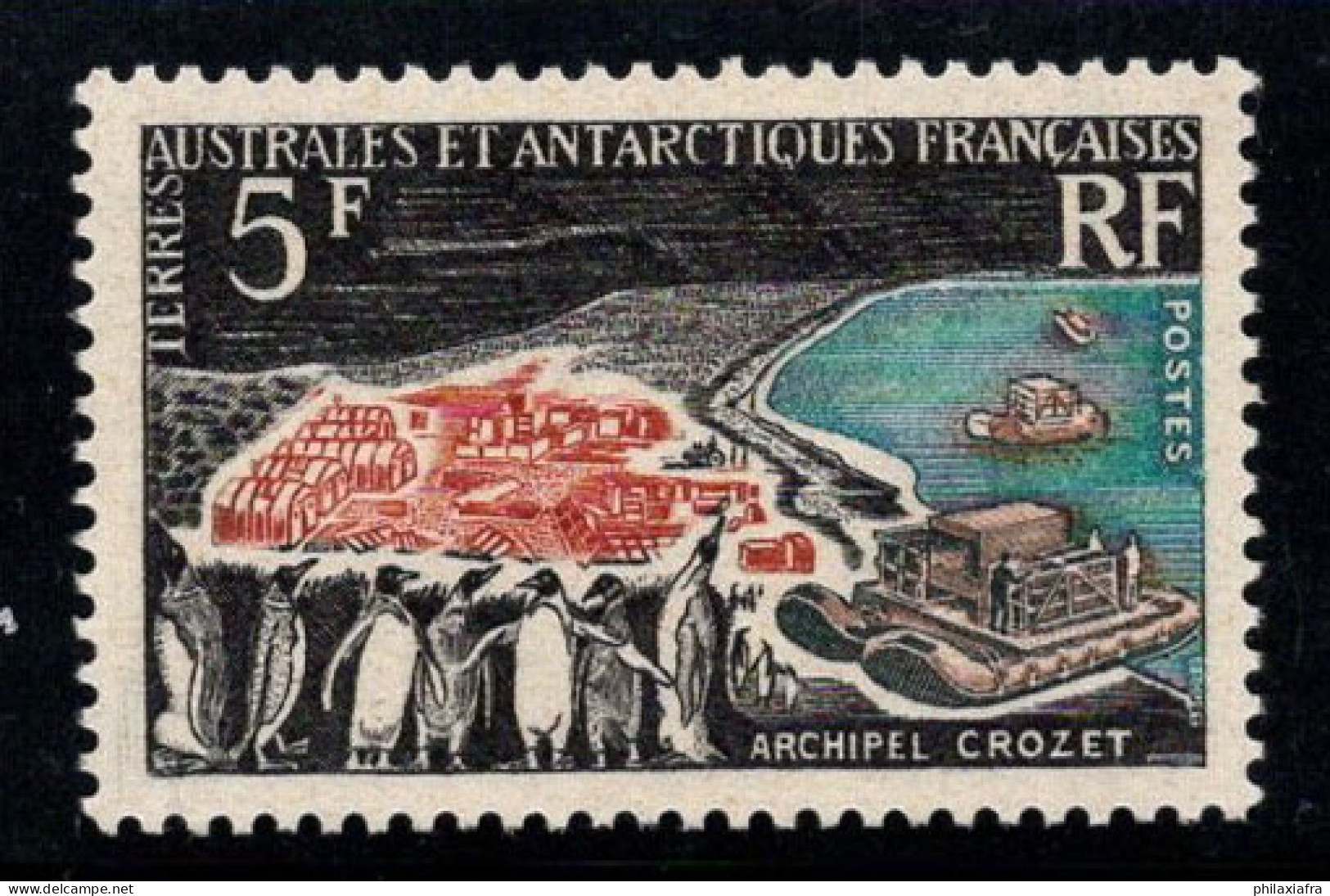 Territoire Antarctique Français TAAF 1963 Mi. 28 Neuf ** 100% 5 Fr,Archipel De Crozet,Pingouins - Nuevos