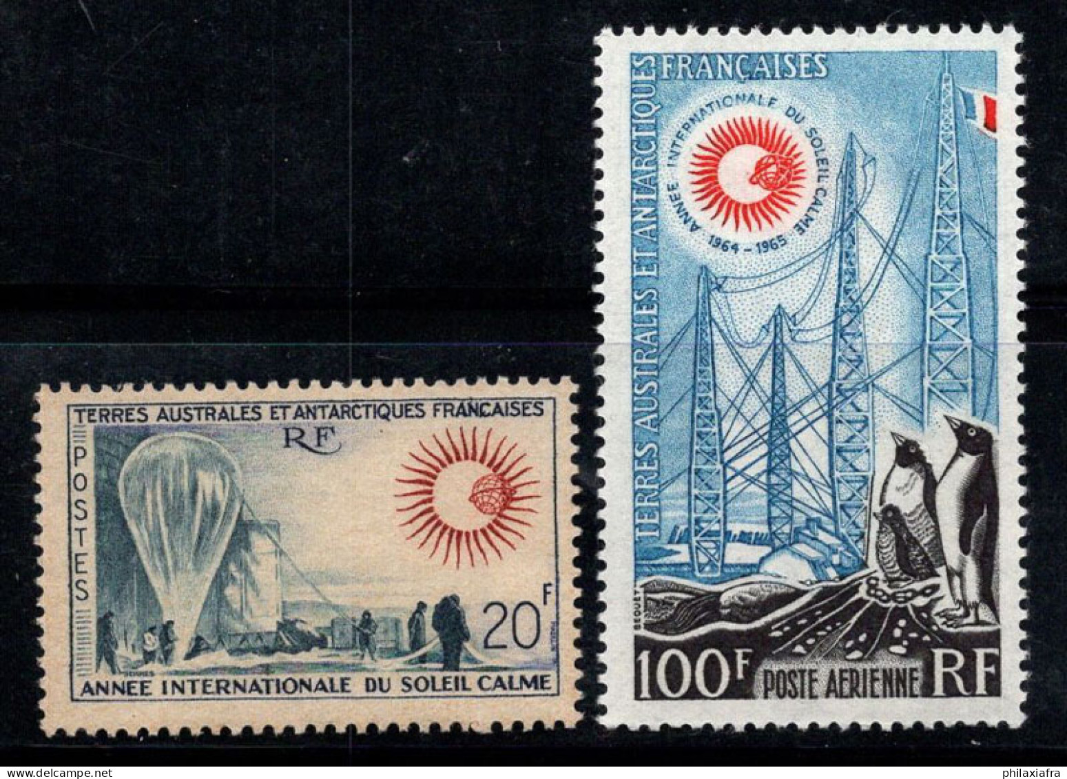 Territoire Antarctique Français TAAF 1963 Mi. 29-30 Neuf ** 100% Soleil Tranquille, Pingouins - Unused Stamps