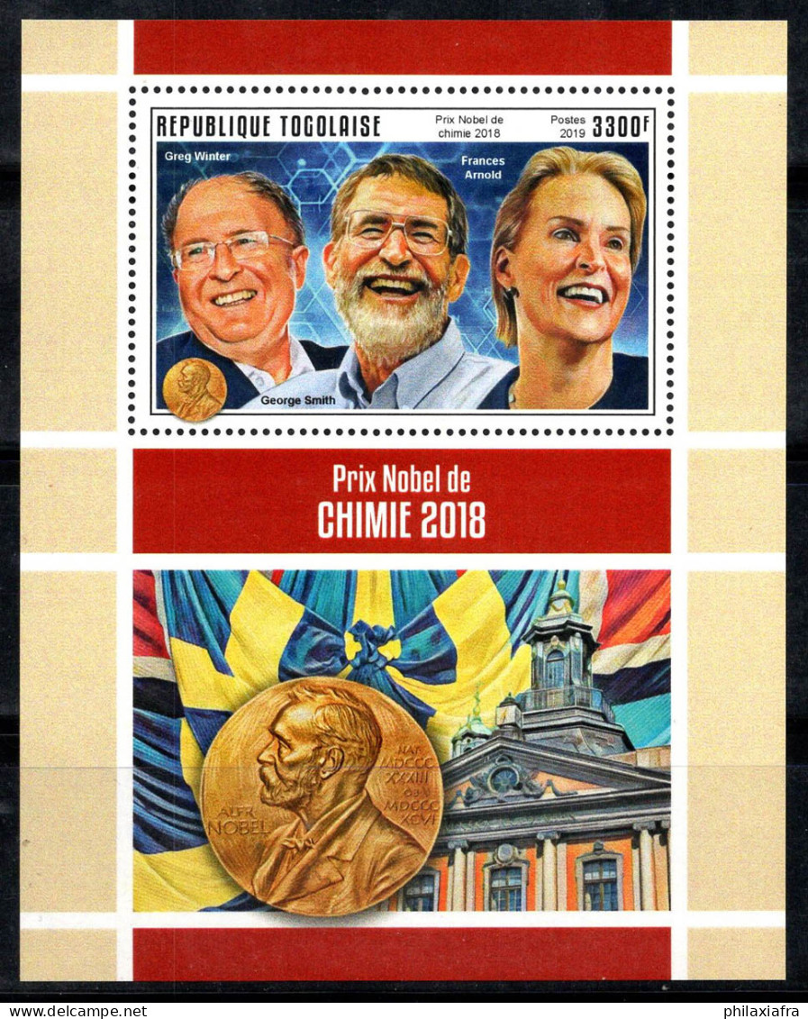 Togo 2019 Mi. Bl.1690 Bloc Feuillet 100% Neuf ** 3300 Fr,Prix Nobel,Chimie - Togo (1960-...)