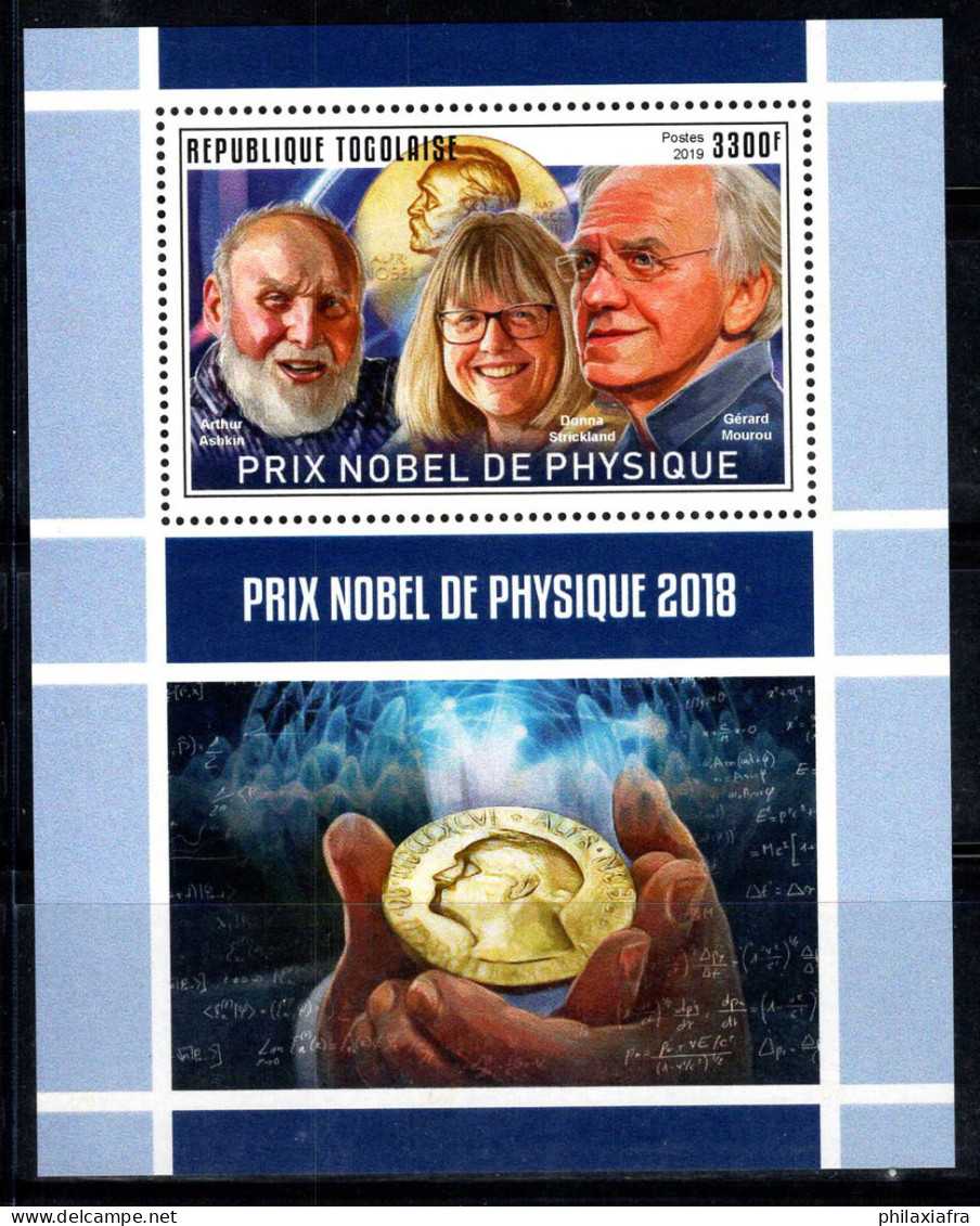 Togo 2019 Mi. Bl.1688 Bloc Feuillet 100% Neuf ** 3300 Fr,Prix Nobel,Physique - Togo (1960-...)