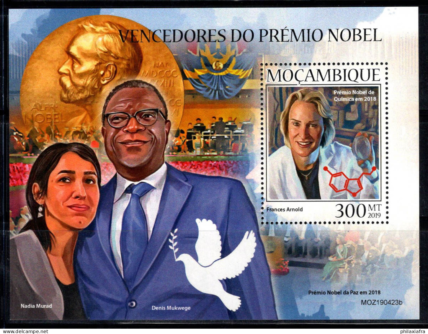 Mozambique 2019 Mi. Bl.1537 Bloc Feuillet 100% Neuf ** 300 MT, Prix Nobel - Mozambico