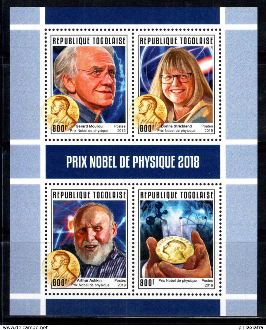 Togo 2019 Mi. 9529-32 Mini Feuille 100% Neuf ** Prix Nobel, Physique - Togo (1960-...)