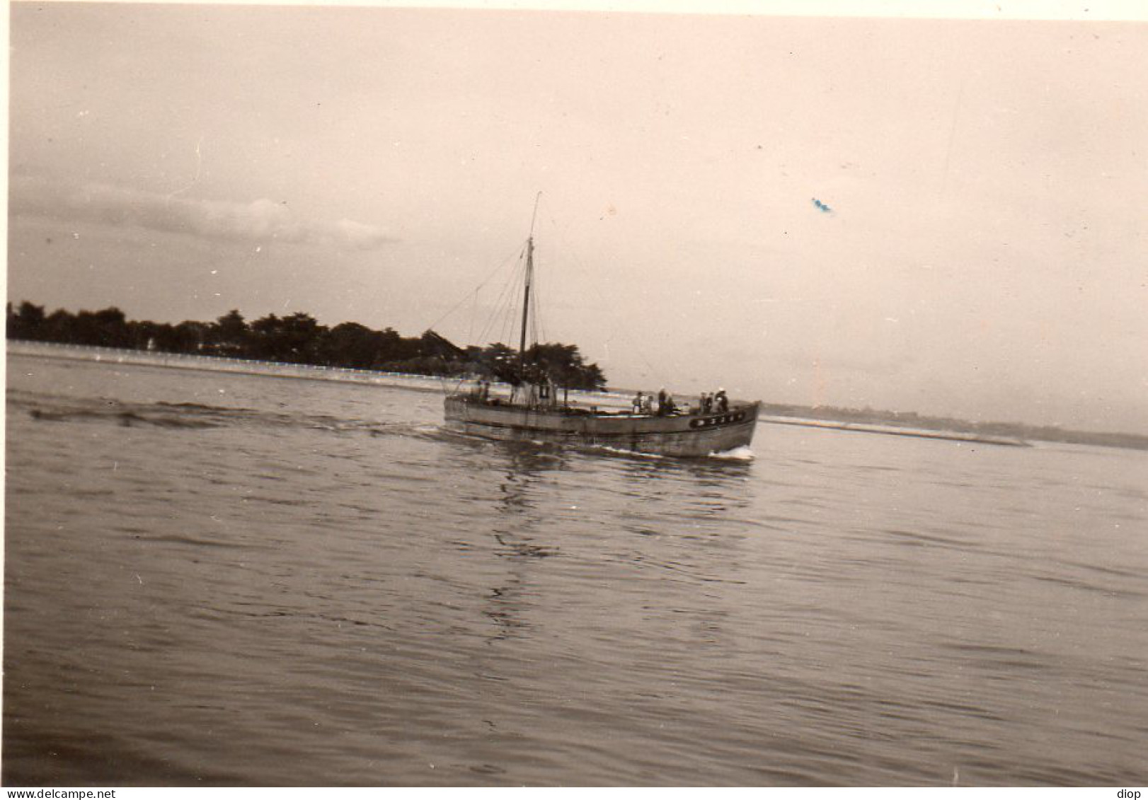 Photo Vintage Paris Snap Shop- Bateau Boat Mer Sea P&egrave;che Fishing  CROISIC - Schiffe