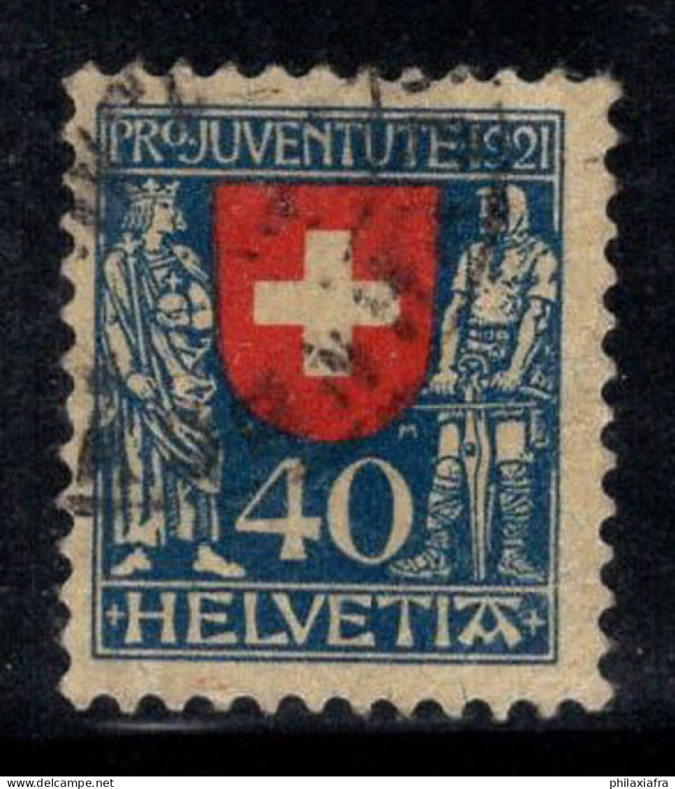 Suisse 1921 Mi. 174 Oblitéré 40% Pro Juventute, Armoiries, 40 C - Used Stamps