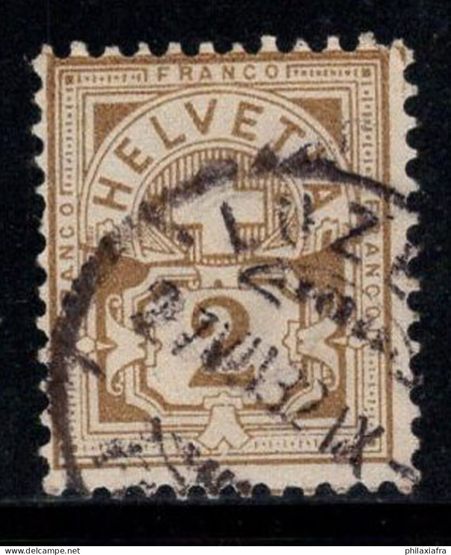 Suisse 1882 Mi. 45 Oblitéré 100% Signé Croix, Armoiries, 2 C - Gebruikt