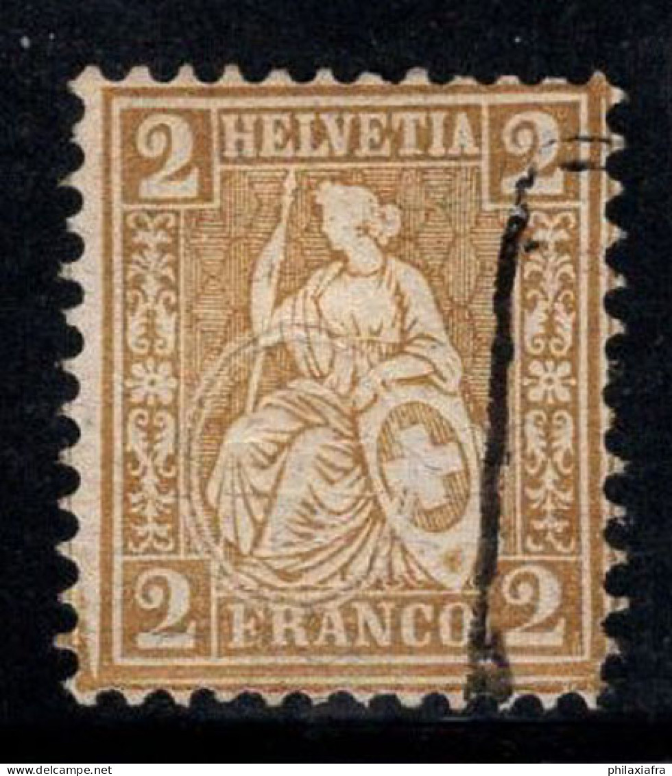 Suisse 1881 Mi. 36 Oblitéré 100% Helvetia Assis, 2 C - Oblitérés