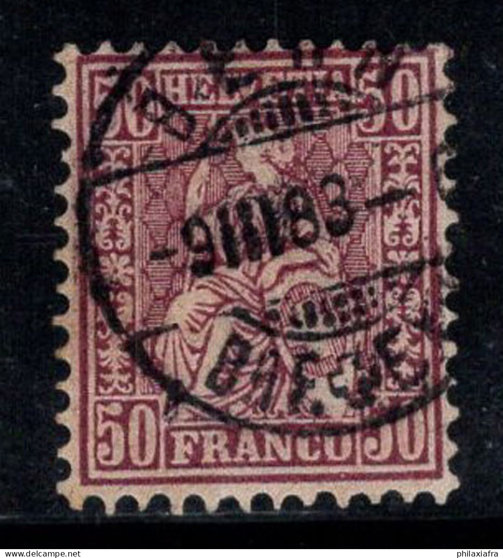 Suisse 1867 Mi. 35 Oblitéré 100% Helvetia Assis, 50 C - Oblitérés