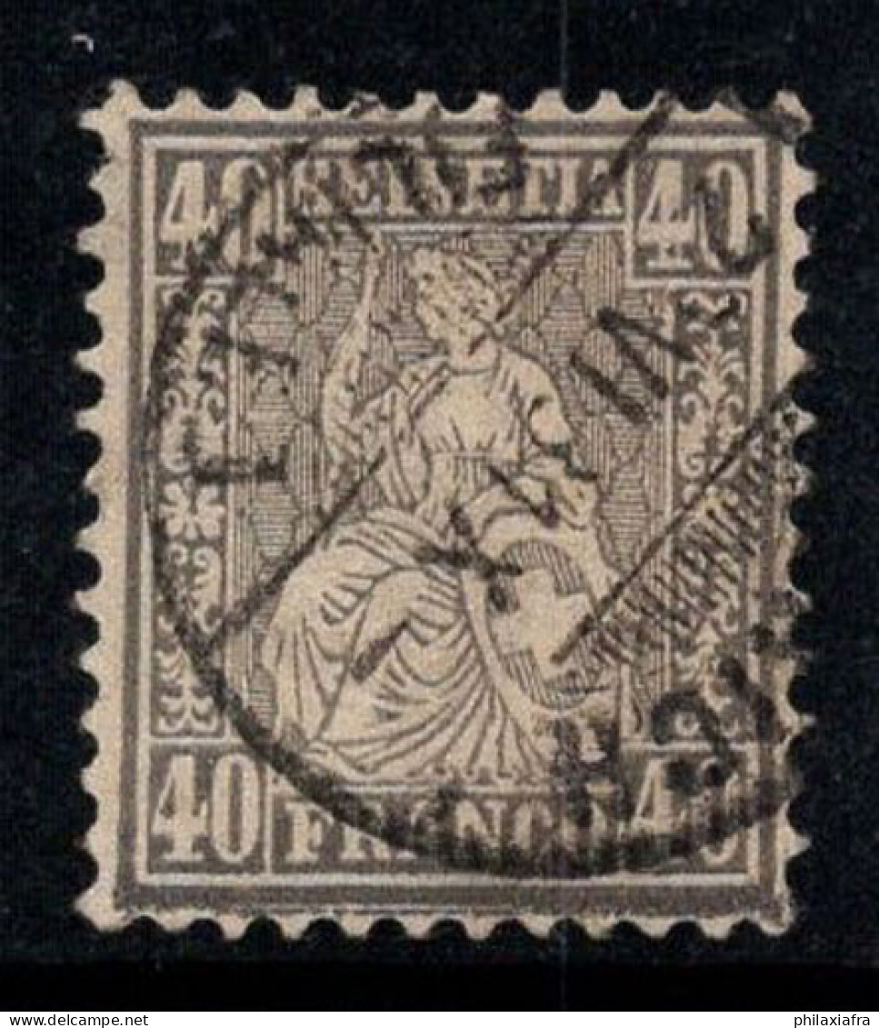 Suisse 1867 Mi. 34 Oblitéré 100% Helvetia Assis, 40 C - Used Stamps