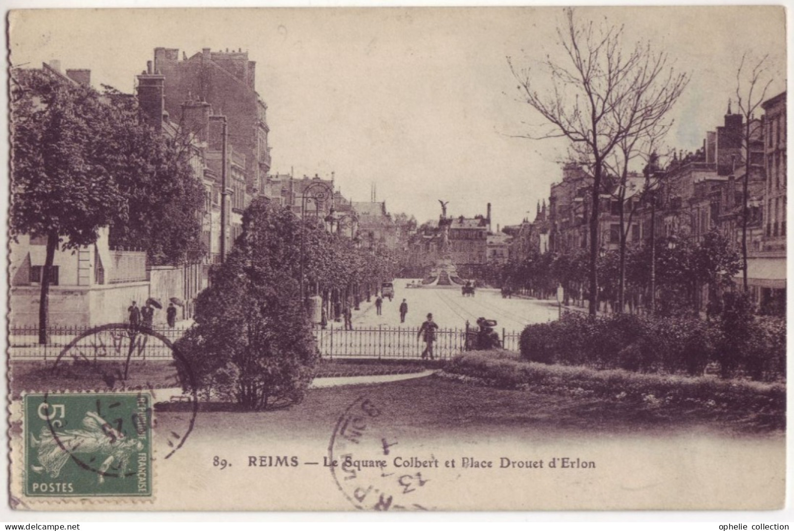 France - 51 - Reims - Le Square Colbert Et La Place Drouet D'Erlon - 7008 - Reims