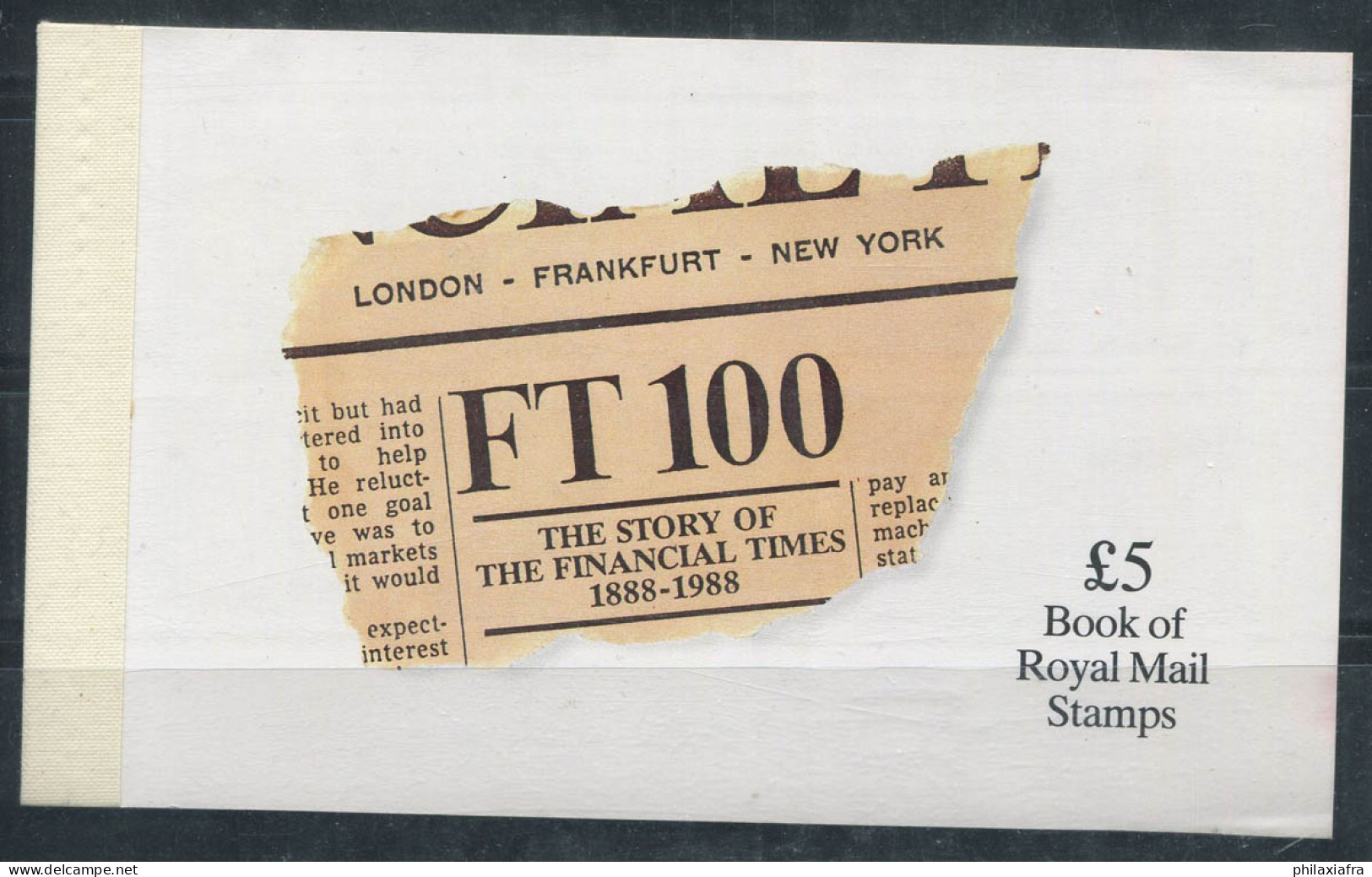 Grande-Bretagne 1988 Mi. MH 81 Carnet 100% Neuf ** Histoire Du Financial Times - Carnets