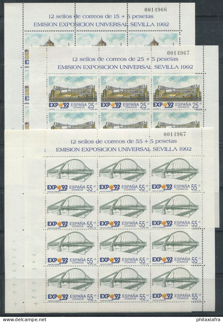 Espagne 1991 Mi. 2976-2979 Mini Feuille 100% Neuf ** EXPO, Séville, Pont - Blocchi & Foglietti