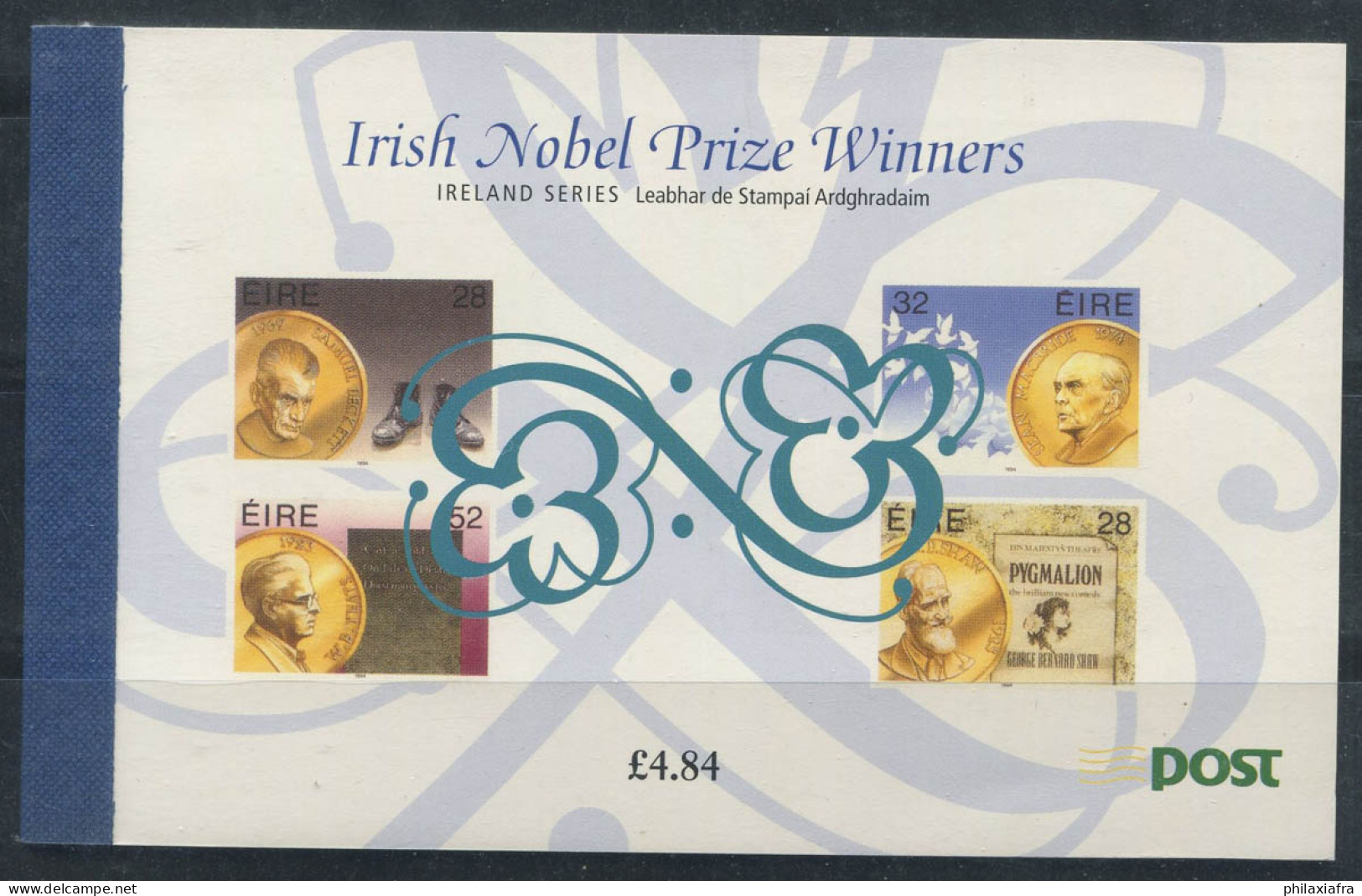 Irlande 1994 Mi. MH 27 Carnet 100% Neuf ** Prix Nobel - Postzegelboekjes