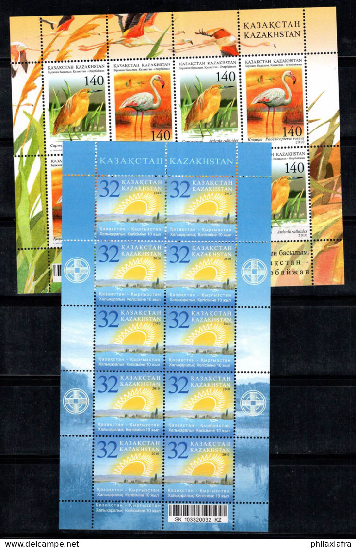 Kazakhstan 2010 Mi. 686, 690-691 Mini Feuille 100% Neuf ** Oiseaux, Soleil - Kasachstan