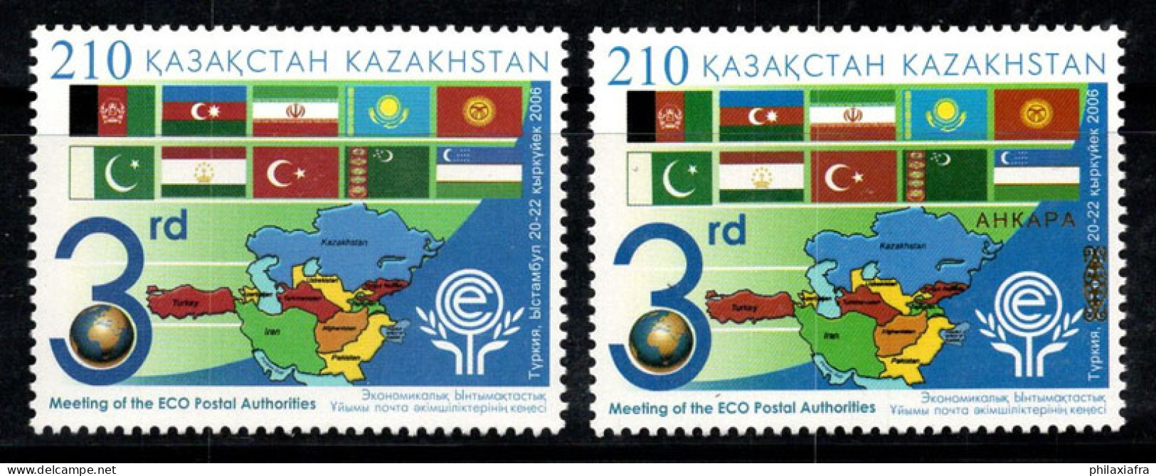 Kazakhstan 2006 Mi. 554-555 Neuf ** 100% ECO, Drapeau - Kazakhstan