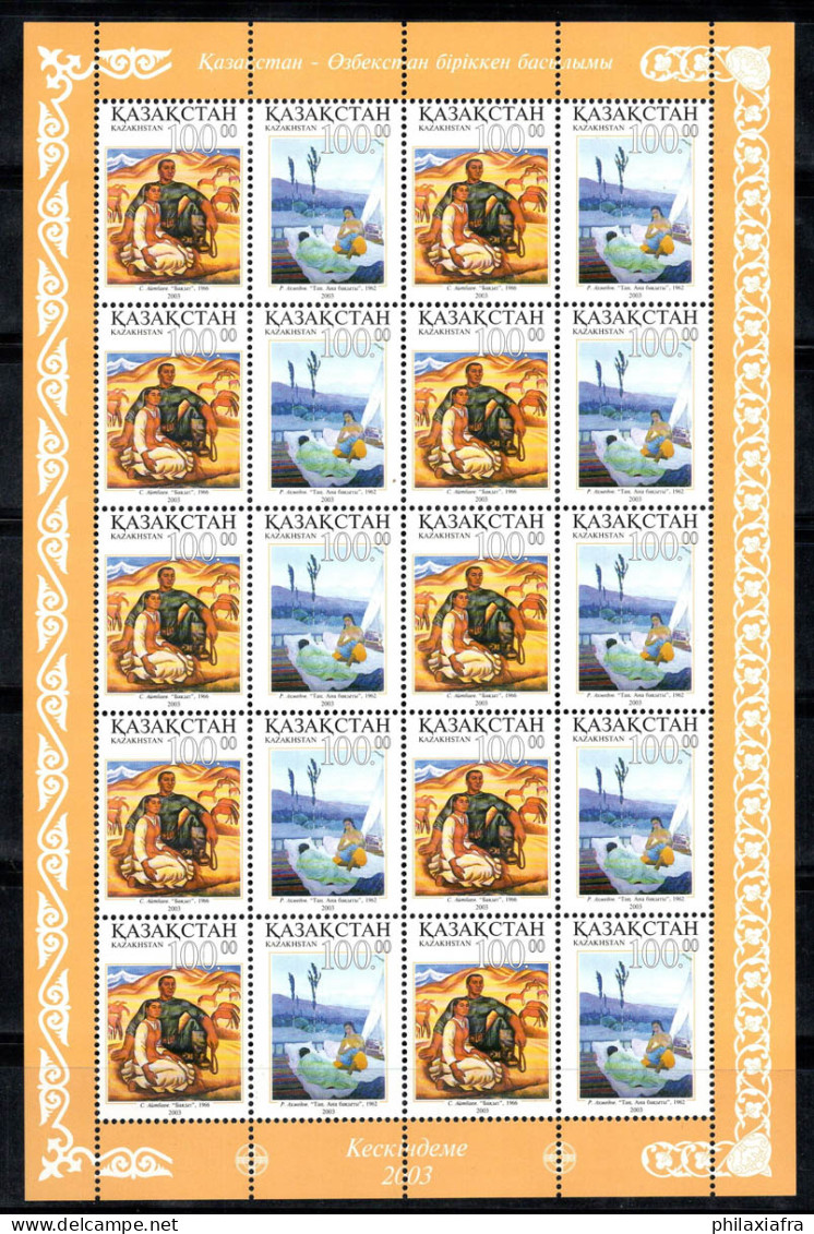 Kazakhstan 2003 Mi. 442-443 Mini Feuille 100% Neuf ** Art, Peintures - Kazakhstan